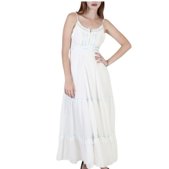 Gunne Sax | Dresses | Gunne Sax Jessica Mcclintock 7s Vintage Maxi ...